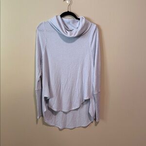 We The Free Soft Baby Blue Knit Sweater women's size large
